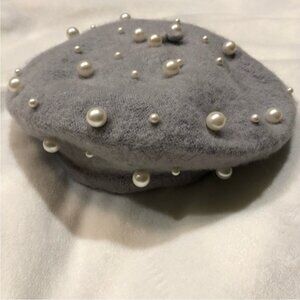Grey Pearl Beret ~ Rainbow Unicorn Birthday Surprise